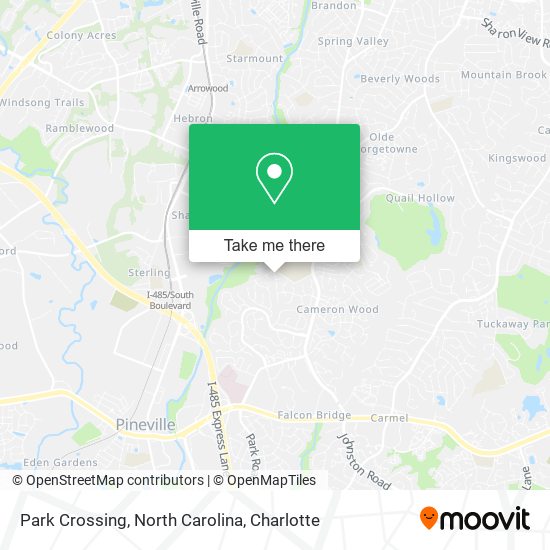 Park Crossing, North Carolina map