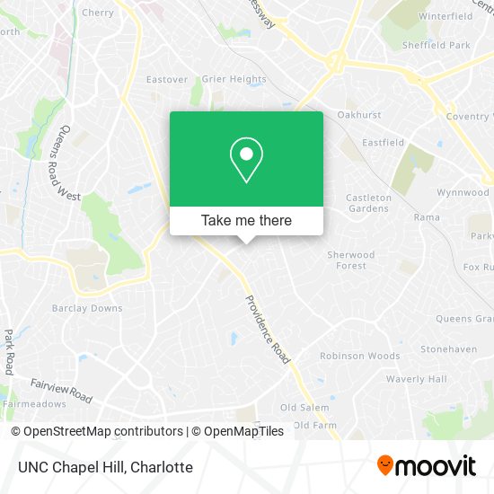 Mapa de UNC Chapel Hill