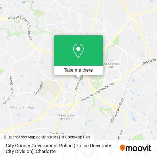 City County Government Police (Police University City Division) map