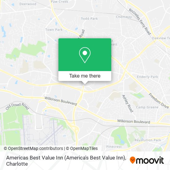 Americas Best Value Inn (America's Best Value Inn) map