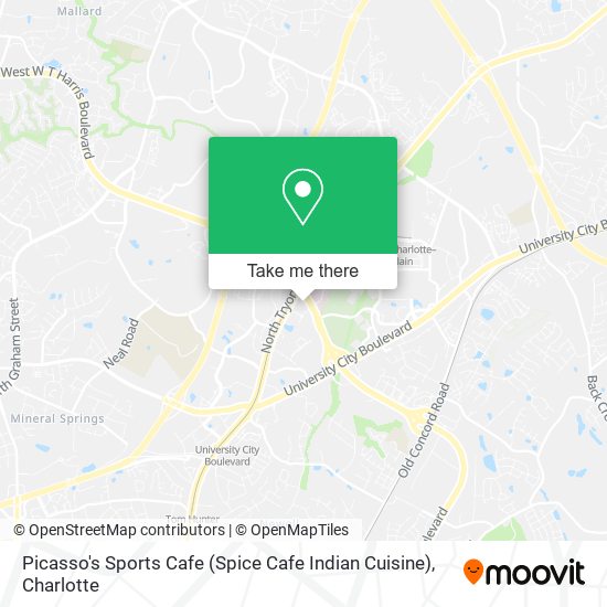 Picasso's Sports Cafe (Spice Cafe Indian Cuisine) map
