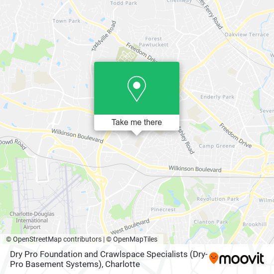 Dry Pro Foundation and Crawlspace Specialists (Dry-Pro Basement Systems) map