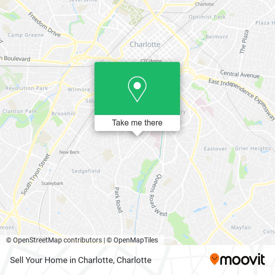 Sell Your Home in Charlotte map