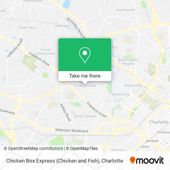 Mapa de Chicken Box Express (Chicken and Fish)