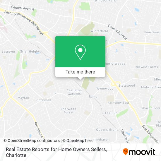 Real Estate Reports for Home Owners Sellers map