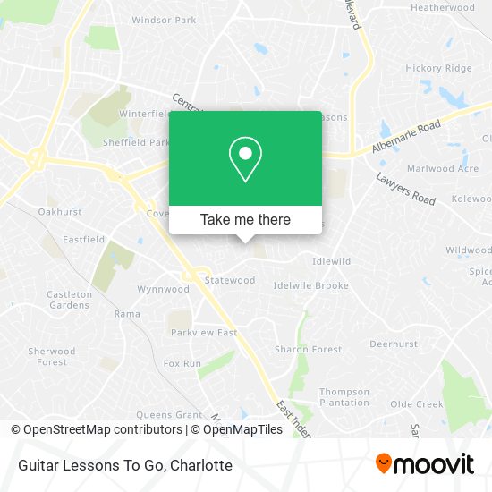 Guitar Lessons To Go map