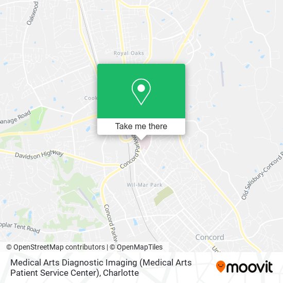 Medical Arts Diagnostic Imaging (Medical Arts Patient Service Center) map