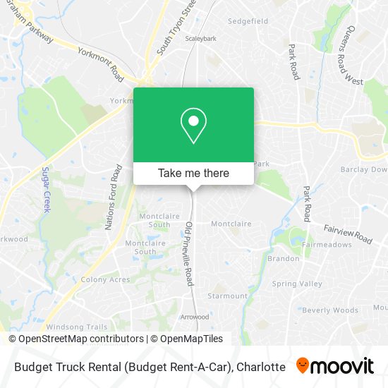 Mapa de Budget Truck Rental (Budget Rent-A-Car)