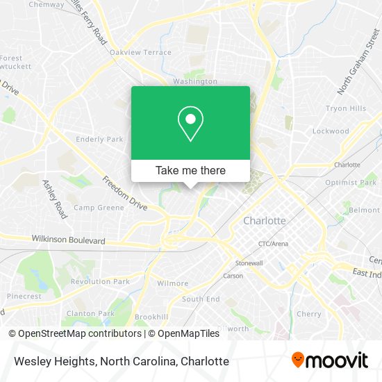 Mapa de Wesley Heights, North Carolina