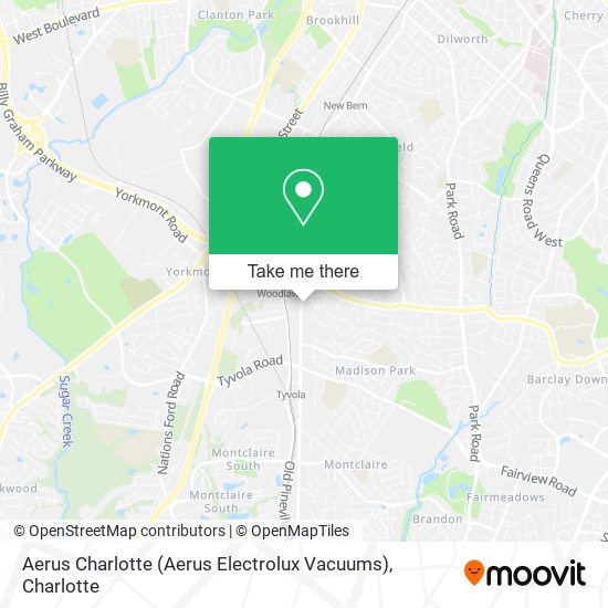 Aerus Charlotte (Aerus Electrolux Vacuums) map