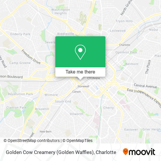 Golden Cow Creamery (Golden Waffles) map