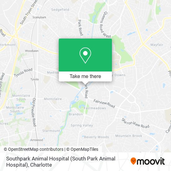 Southpark Animal Hospital (South Park Animal Hospital) map