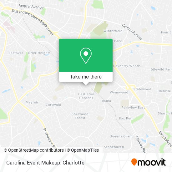 Carolina Event Makeup map