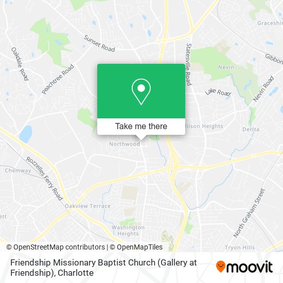 Friendship Missionary Baptist Church (Gallery at Friendship) map