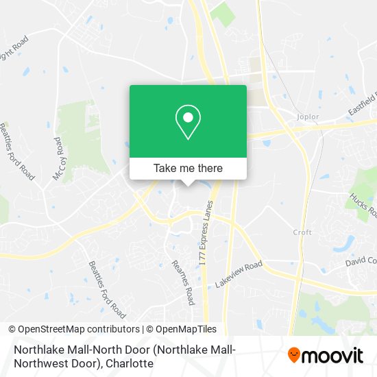 Northlake Mall-North Door map