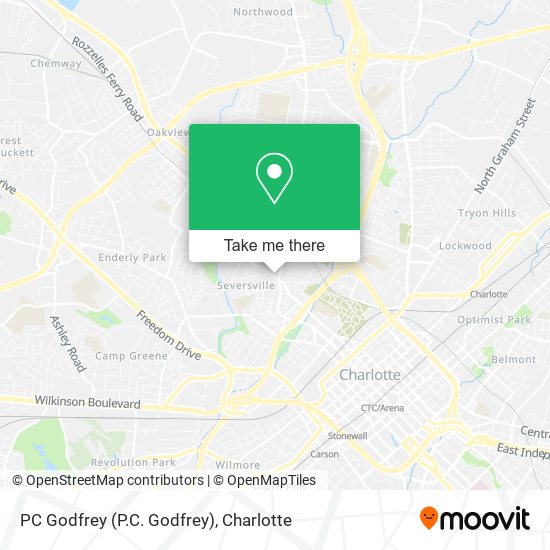 PC Godfrey (P.C. Godfrey) map