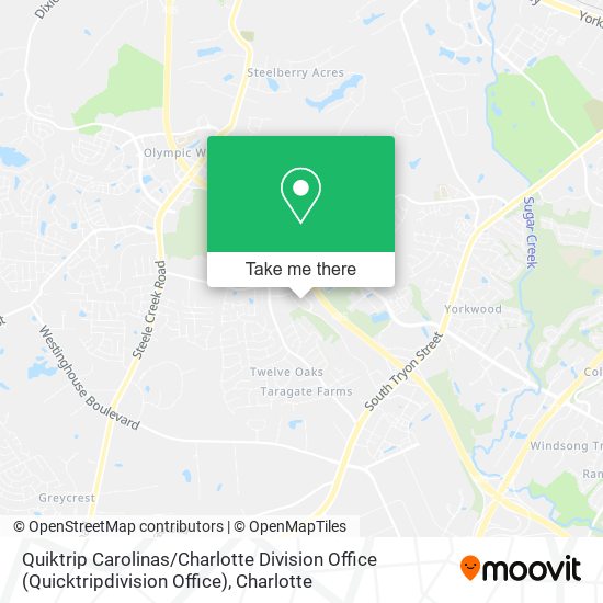 Quiktrip Carolinas / Charlotte Division Office (Quicktripdivision Office) map