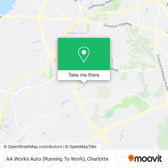 AA Works Auto (Running To Work) map