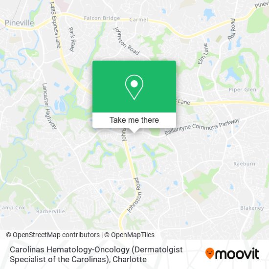 Carolinas Hematology-Oncology (Dermatolgist Specialist of the Carolinas) map