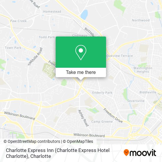 Charlotte Express Inn (Charlotte Express Hotel Charlotte) map