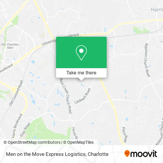 Men on the Move Express Logistics map