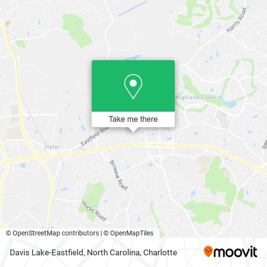 Davis Lake-Eastfield, North Carolina map