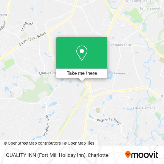 QUALITY INN (Fort Mill Holiday Inn) map