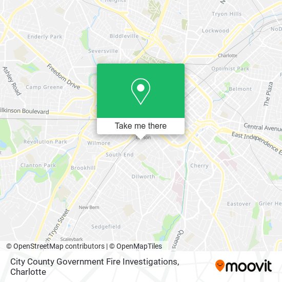 City County Government Fire Investigations map