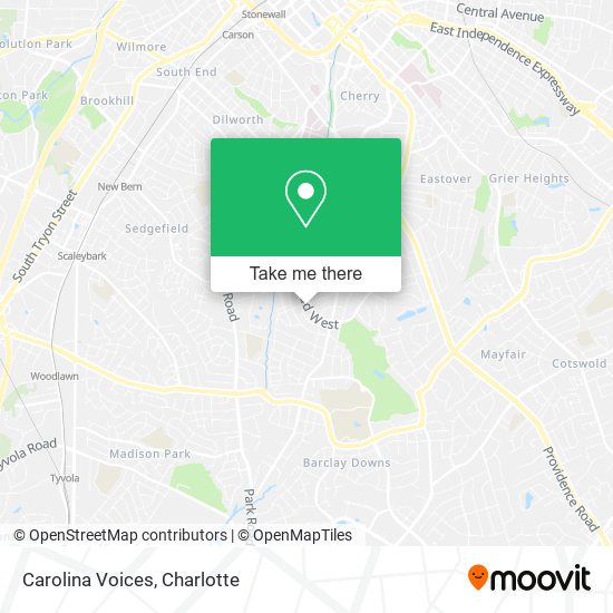 Carolina Voices map