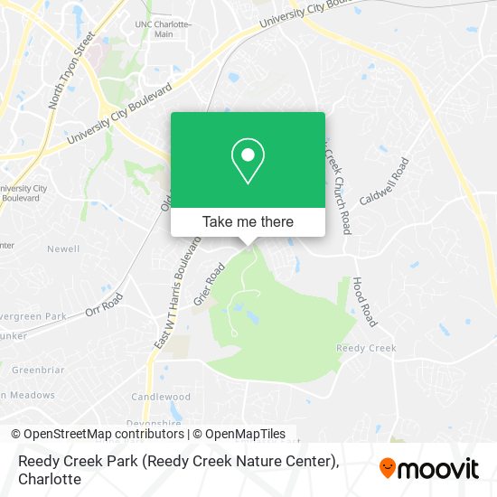 Reedy Creek Park (Reedy Creek Nature Center) map