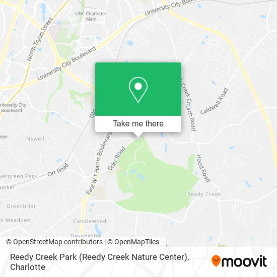 Reedy Creek Park (Reedy Creek Nature Center) map