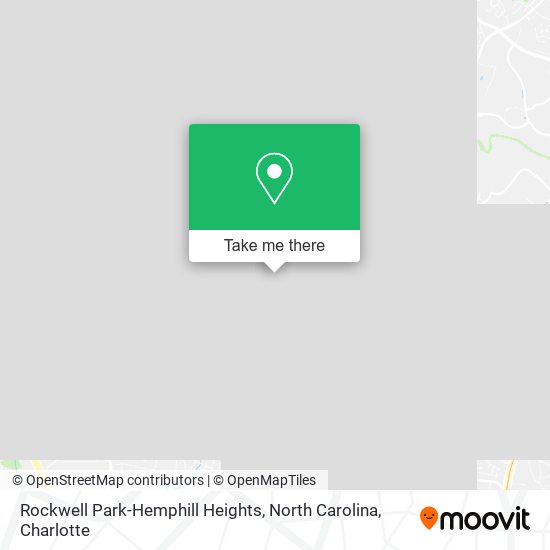 Rockwell Park-Hemphill Heights, North Carolina map