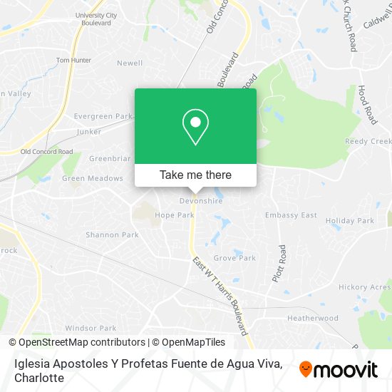 Iglesia Apostoles Y Profetas Fuente de Agua Viva map