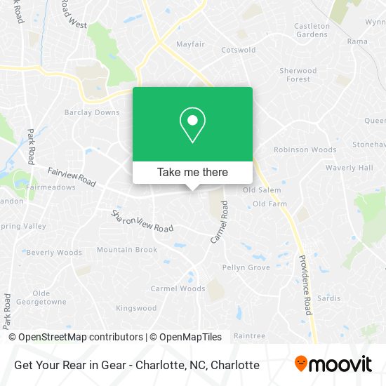 Get Your Rear in Gear - Charlotte, NC map