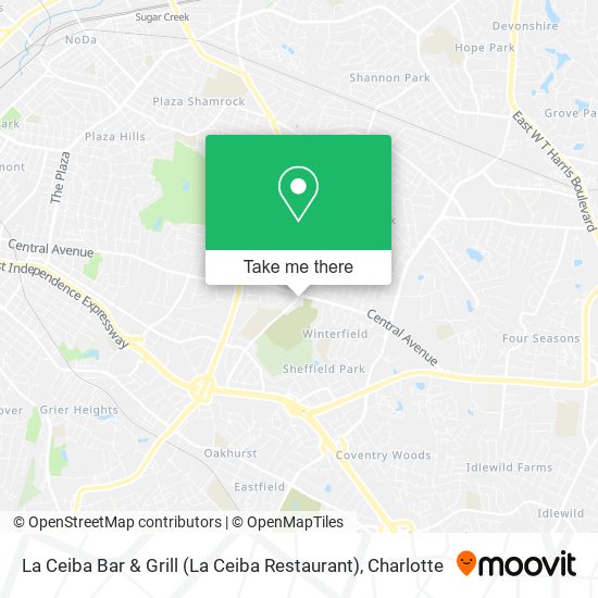 Mapa de La Ceiba Bar & Grill (La Ceiba Restaurant)