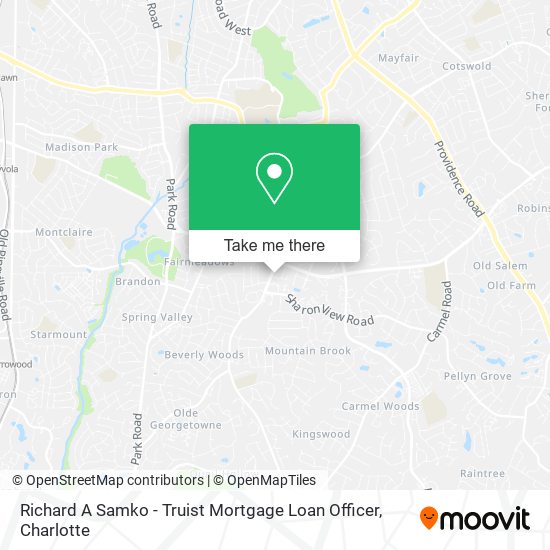 Richard A Samko - Truist Mortgage Loan Officer map