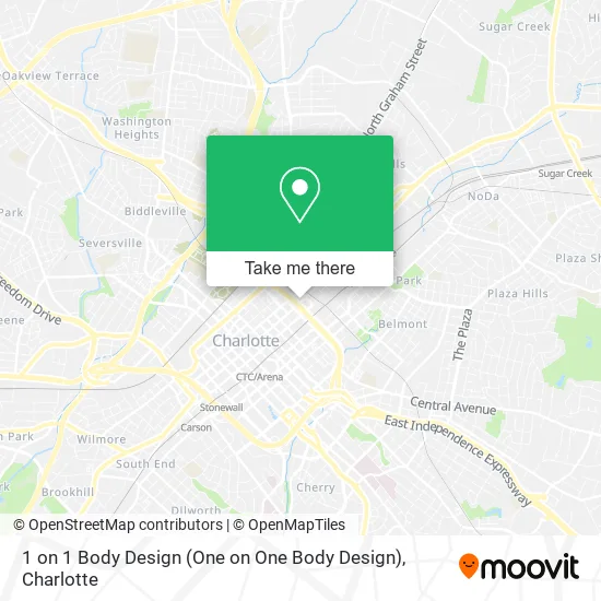 1 on 1 Body Design map