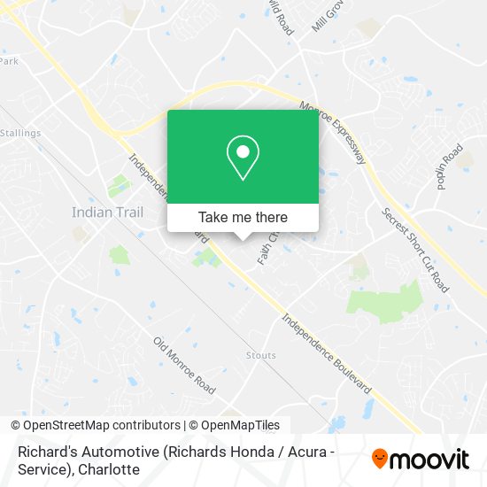 Richard's Automotive (Richards Honda / Acura - Service) map