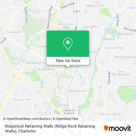 Mapa de Ridgerock Retaining Walls (Ridge Rock Retaining Walls)