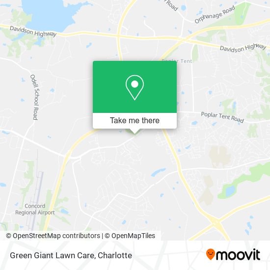 Mapa de Green Giant Lawn Care