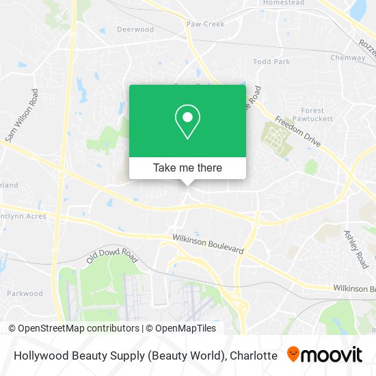 Mapa de Hollywood Beauty Supply (Beauty World)