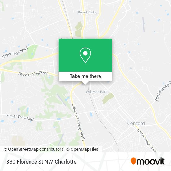 Mapa de 830 Florence St NW