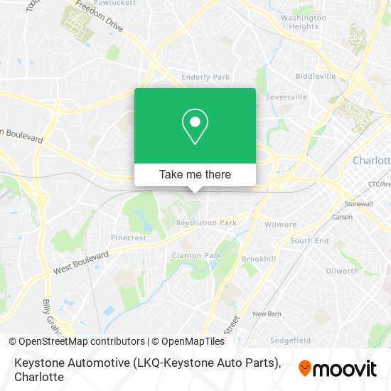 Mapa de Keystone Automotive (LKQ-Keystone Auto Parts)