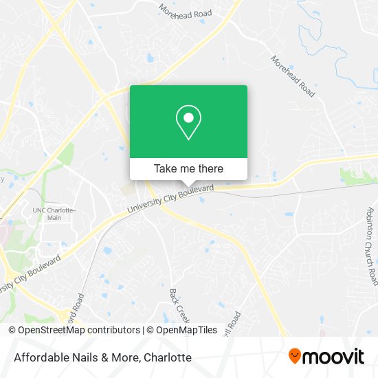 Affordable Nails & More map