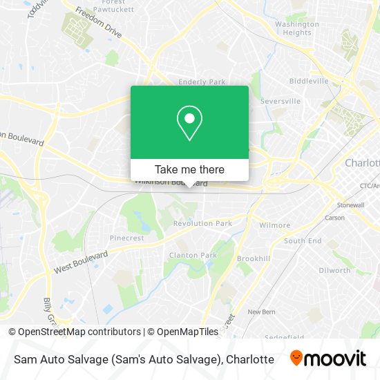 Sam Auto Salvage map