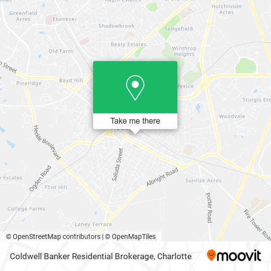 Mapa de Coldwell Banker Residential Brokerage