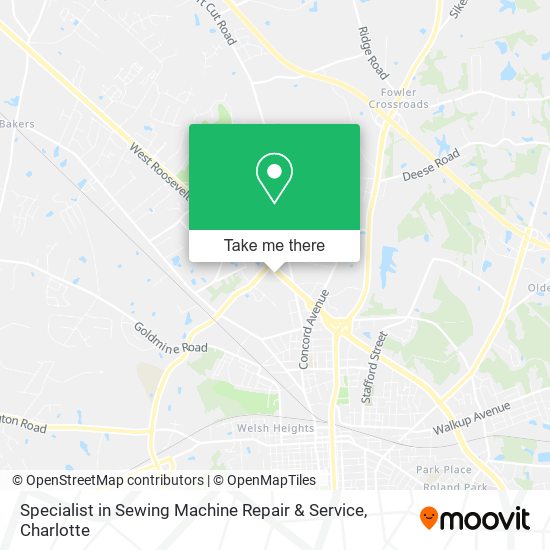 Mapa de Specialist in Sewing Machine Repair & Service