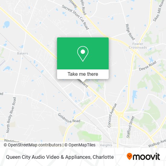 Queen City Audio Video & Appliances map