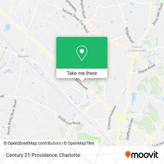 Century 21 Providence map
