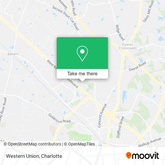 Mapa de Western Union